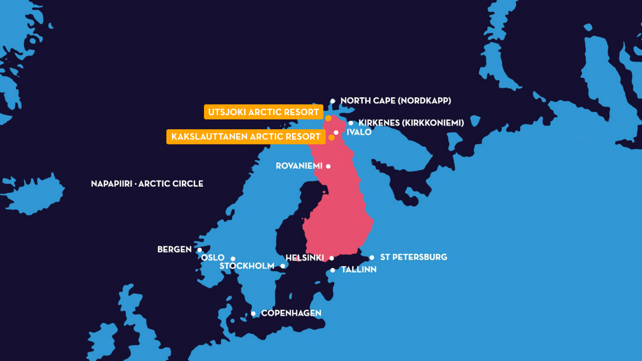 Map Kakslauttanen en Utsjoki